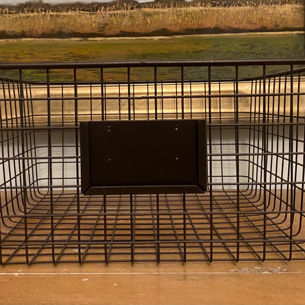 M Design Farmhouse Decor Metal Wire Food Organizer Storage Bin Baskets